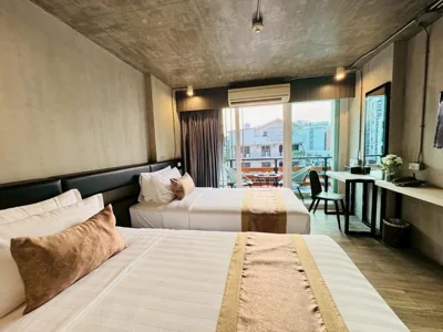 Habitación Deluxe con 2 camas individuales — Aspira Central Patong